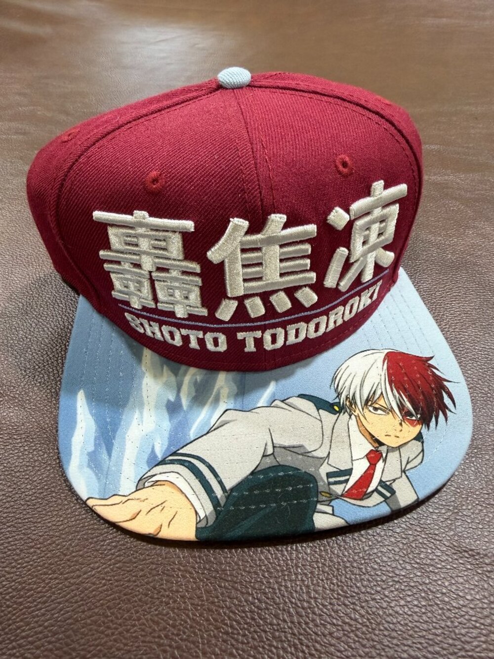 Shoto Todoroki My Hero Academia Snapback Ball Cap Hat Flat Bill New Without Tag